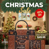 Believe Leather Handbag Christmas