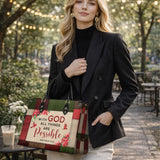 "Hope" - Matthew 19:26 Leather Handbag Valentine