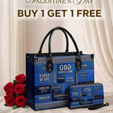 God Says I Am - Leather Handbag Valentine