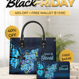 Blessed Leather Handbag Black Friday