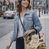 Sunflower Faith - Leather Handbag
