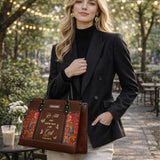Still in His Grace - Leather Handbag