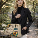 Sunflower Faith - Leather Handbag
