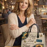 Sunflower Faith - Leather Handbag