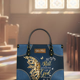 Be Still Butterfly - Leather Handbag